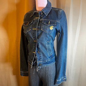 Rocawear Fitted Womens  Jean Jacket  Y2K Embroidered  Size S